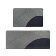 thumbnail image 1 of Geometric Gray Kitchen Mat Set, 1 of 7