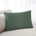 thumbnail image 1 of Geometric Green Throw Pillow Cover, Modern Minimalism Art Striped Rectangle Decorative Pillow Case Protector Soft Cushion Cover Lumbar Pillowcase for Couch Sofa Bedroom Car Chair Decor 12x20 Inch, 1 of 8