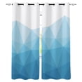 thumbnail image 1 of Geometric Green Triangle Pattern Window Curtains Living Room Boys Children Bedroom Kids Cortina Window Treatment Home Decor, 1 of 3