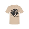 thumbnail image 1 of Geometric HODL Graphic Men's Natural T-Shirt, 1 of 3