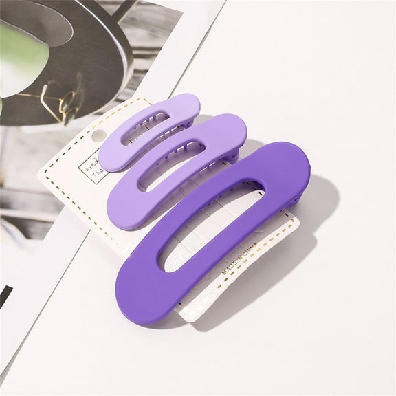 Geometric Hair Clips for Women Non Acrylic Barrettes Stylish Hair Styling Accessories Gradient Three Piece Set