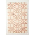 thumbnail image 1 of Geometric Hand-Tufted Wool Area Rug, Pink Trellis Pattern, 8' x 11', Soft Durable Non-Slip Carpet for Living Room Bedroom Office, 1 of 3