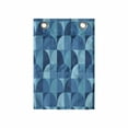 thumbnail image 1 of Geometric Hanging Pocket Organizer, Half Circles Pattern Inside Squared Forms and Spirals Dots Contemporary, Printed Polyester Storage Bag with Pockets, 14" x 20", Sea Blue and Seafoam, 1 of 2
