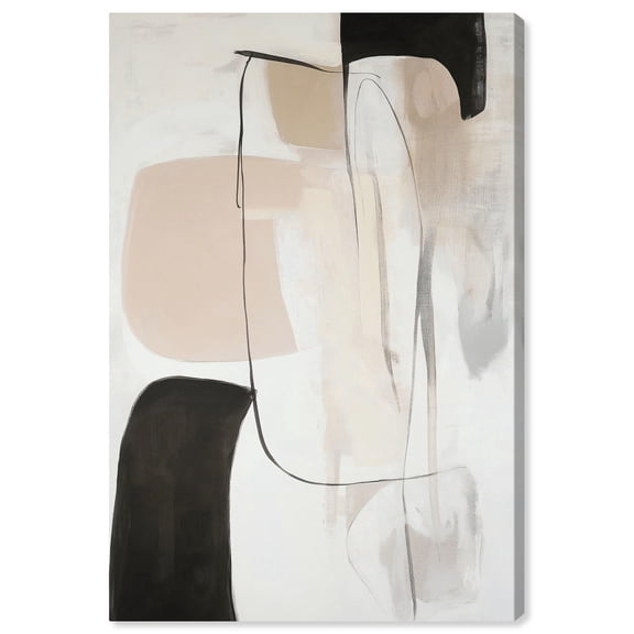 Geometric Harmony Canvas Earthy Abstract Art by Art Remedy, Gallery Wrapped, 24" x 36"