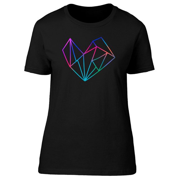 Geometric Heart Abstract T-Shirt Men -Image by Shutterstock, Male XX-Large