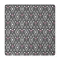 thumbnail image 1 of Geometric Heart and Arrow Pattern Square Fitted Tablecloth with Elastic Edge,Square Table Cover,Washable Elastic Table Cover for Home Kitchen Party Decor 34"x34", 1 of 6