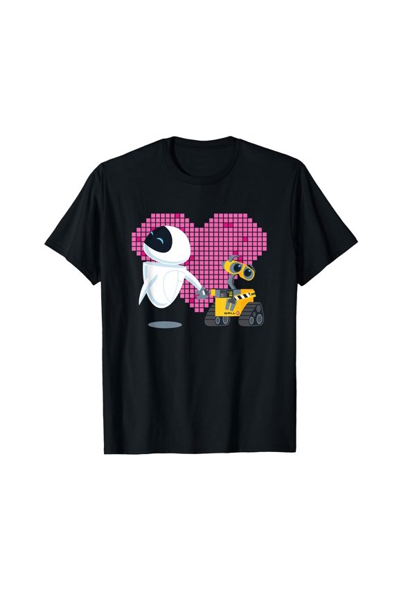 Geometric Heart Cartoon Characters T-Shirt for Fun and Stylish Casual Wear