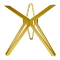 thumbnail image 1 of Geometric Heavy Duty Table Legs Solid Metal Dining Table Base 28.4" Gold, 1 of 9