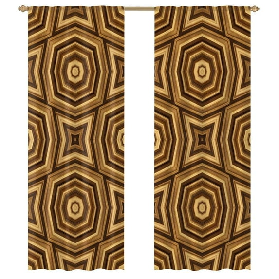 Geometric Hexagon Pattern Sheer Voile Curtain Window Tulle Curtains For Living Room Bedroom Modern Curtain