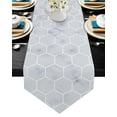 thumbnail image 1 of Geometric Hexagons Wedding Party Table Runner Coffee Table Decoration Home Garden Table Cloth, 1 of 5