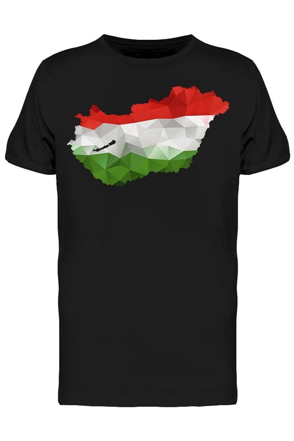 Geometric Hungarian Map  T-Shirt Men -Image by Shutterstock, Male XX-Large