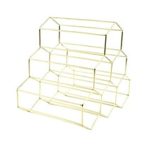 Geometric Iron 6 Bottle Wine Rack | Freestanding Metal Storage Stand | Kitchen Counter or Table Display | Handcrafted Wrought Iron Design