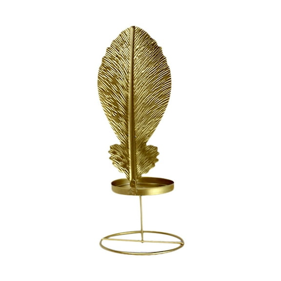 Geometric Iron Light Candle Holder Candlestick Lantern Indoor Decor Gold