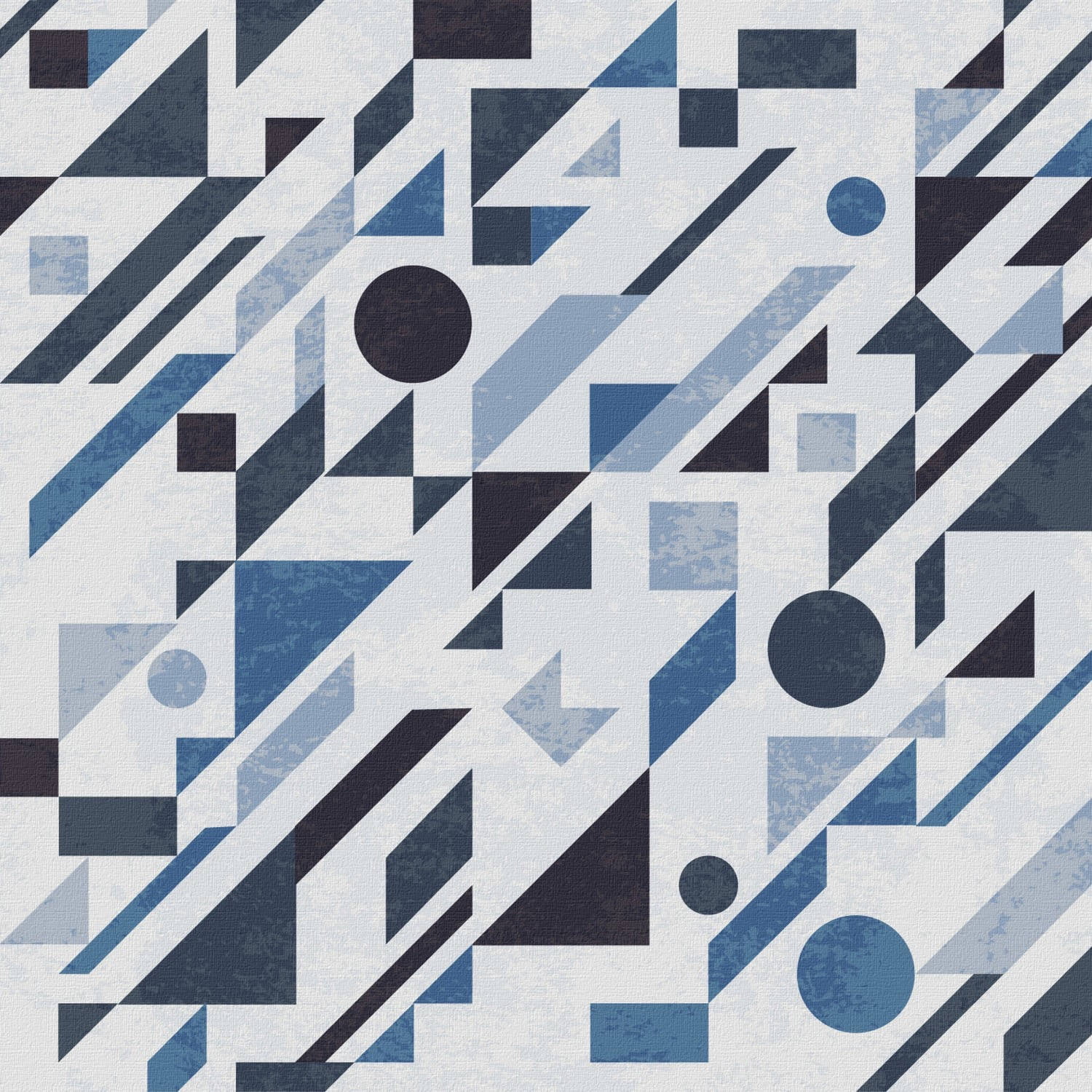 "Geometric Jumble" Painting Print on Wrapped Canvas