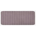 thumbnail image 1 of Geometric Kitchen Mat, Abstract Lines with Curvy Oval Shapes Traditional Chain Motifs Retro Style, Plush Decorative Kitchen Mat with Non Slip Backing, 47" X 19", Pale Yellow Mauve, by Ambesonne, 1 of 1