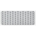 thumbnail image 1 of Geometric Kitchen Mat, Dotted Frames Anchors Pattern Chevron Style Zigzags Nautical Theme Image, Plush Decorative Kitchen Mat with Non Slip Backing, 47" X 19", Dark Blue White, by Ambesonne, 1 of 1