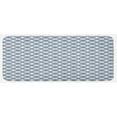 thumbnail image 1 of Geometric Kitchen Mat, Entwined Complex Circular Shapes Optical Abstract Modern Style Pattern, Plush Decorative Kitchen Mat with Non Slip Backing, 47" X 19", Slate Blue Blue White, by Ambesonne, 1 of 1