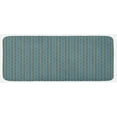 thumbnail image 1 of Geometric Kitchen Mat, Entwined Nested Vertical Square Pattern Chevron Abstract Art Print, Plush Decorative Kitchen Mat with Non Slip Backing, 47" X 19", Brown and Sky Blue, by Ambesonne, 1 of 1