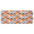 thumbnail image 1 of Geometric Kitchen Mat, Hand Drawn and Grunge Looking Arrows Rectangles and Squares, Plush Decorative Kitchen Mat with Non Slip Backing, 47" X 19", Orange Pale Pink Black, by Ambesonne, 1 of 1