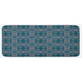 thumbnail image 1 of Geometric Kitchen Mat, Old Fashioned Lace Style Floral Motifs Victorian Baroque Effects, Plush Decorative Kitchen Mat with Non Slip Backing, 47" X 19", Petrol Blue Pale Blue, by Ambesonne, 1 of 1