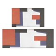 thumbnail image 1 of Geometric` Kitchen Rugs and Mats Sets Of 2,Kitchen Decoration Rugs,Rubber Backing Non-Slip Floor Mat for Sink Washable Waterproof Laundry Room Runner Rugs, 1 of 7