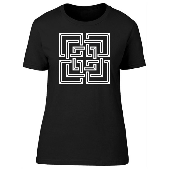 Geometric Labyrinth Square Tee Women's -Image by Shutterstock