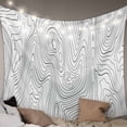 thumbnail image 1 of Geometric, Large Tapestry for Bedroom Wall Hanging Tapestry, Modern Abstract Stripes Mountain Line Art Ceiling Backdrop Tapestries Poster Blanket Wall Decor for Teens Room Living Room Dorm 86" x 104", 1 of 8