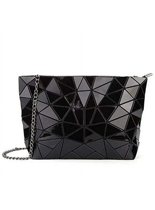 Geometric Pattern Square Bag Zipper With Coin Purse Vintage