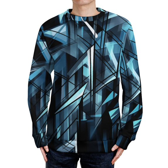 Geometric Lattice Womens Sweater 2024 Crew Neck Long Sleeve Knitted Casual Loose Pullover Top