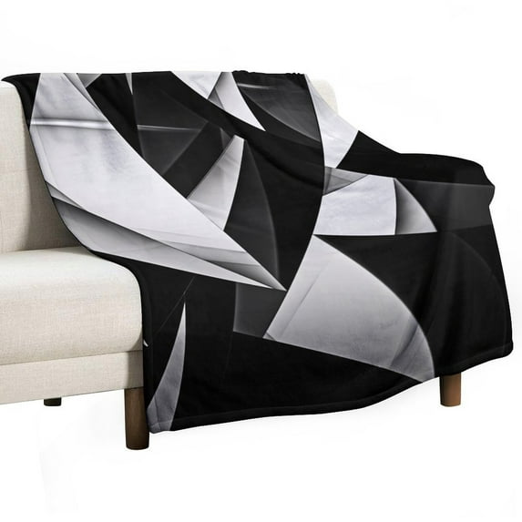 Geometric Lattice for Women Men Kids Flannel Throw Blankets Soft Fuzzy Lightweight for Home Decor Couch Bed Sofa