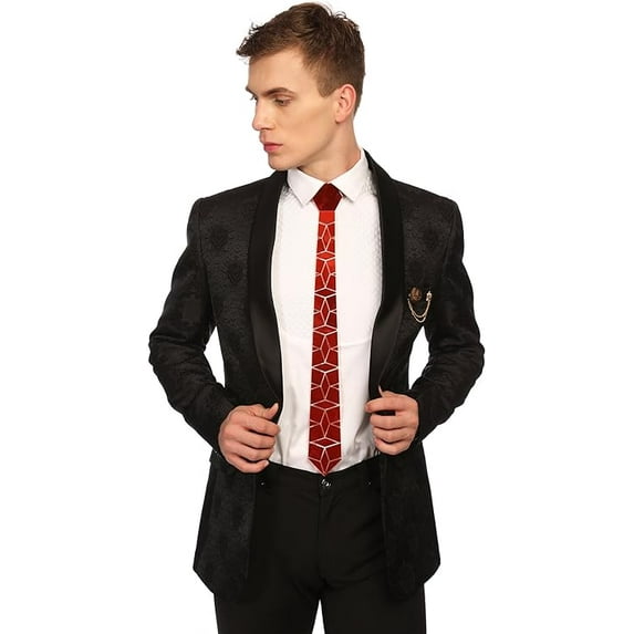 Geometric Lava Luxury Tech Tie+ 1 Free Mystery Tech Tie