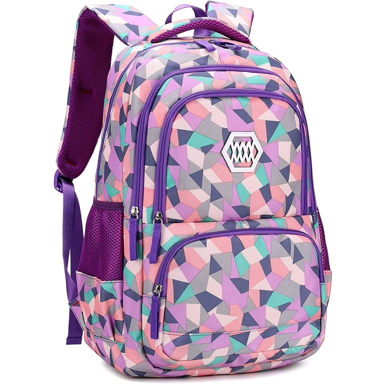 Geometric Leaf or Galaxy Print Backpack for Girls Boys Middle School Elementary Bookbags Walmart