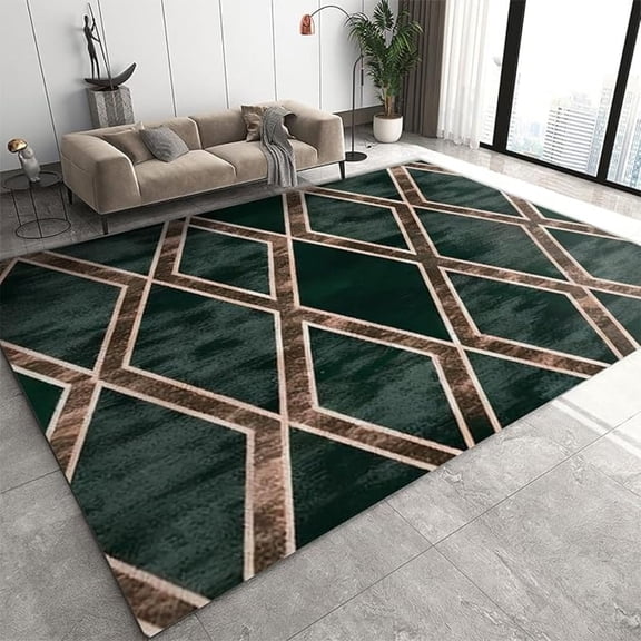 Geometric Line Area Rugs, Black Rough Background Print Large Rug, Machine Washable Breathable Durable Carpet For Living Room Bedroom Dining Room Office 5x7ft