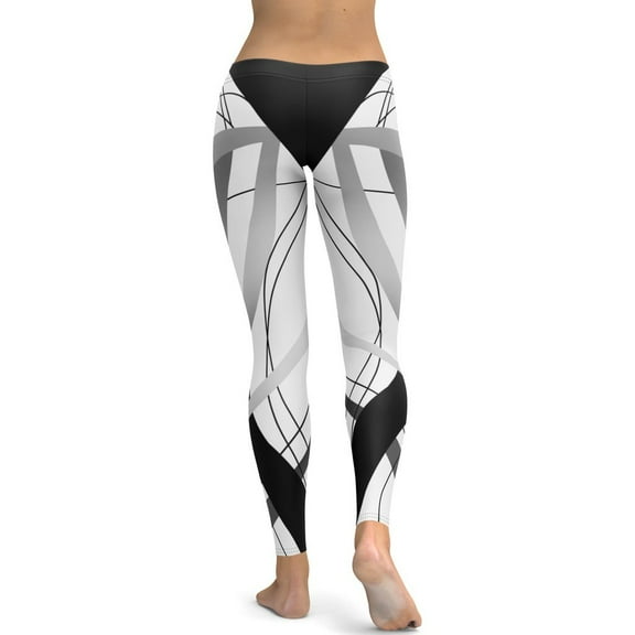 Geometric Lines Leggings Size: XS for Women | FIERCEPULSE
