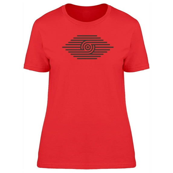 Geometric Lines Modern Art T-Shirt Women -Image by Shutterstock, Female XX-Large