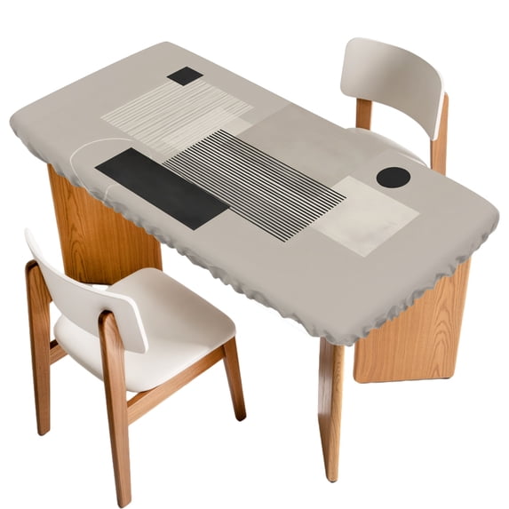 Geometric Lines Table Cloths for 6 Foot Rectangle Tables, Abstrac ...