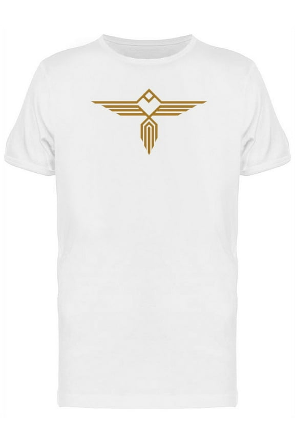 Geometric Long Tail Eagle T-Shirt Men -Image by Shutterstock, Male Large