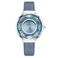 thumbnail image 1 of Geometric Loose Iridescent Crystal Faux-leather Strap Watch, 1 of 1