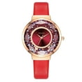 thumbnail image 1 of Geometric Loose Iridescent Crystal Faux-leather Strap Watch, 1 of 1