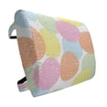 thumbnail image 1 of Geometric Lumbar Pillow, Circular Motifs Pastel Tones Overlapping Circles, Soft Back Cushion for Office Chairs with Adjustable Straps, 14" x 13", Multicolor, by Ambesonne, 1 of 7