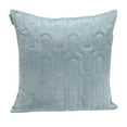 thumbnail image 1 of Geometric Lush Quilted Metallic Gray Throw Pillow, 1 of 4