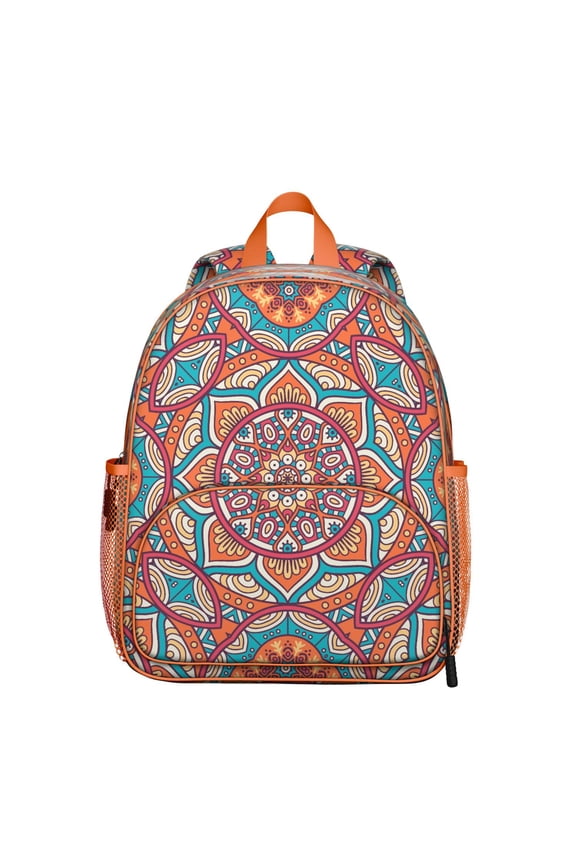 Geometric Mandala Design School Backpack - Waterproof & Breathable Student Daypack for Commuters