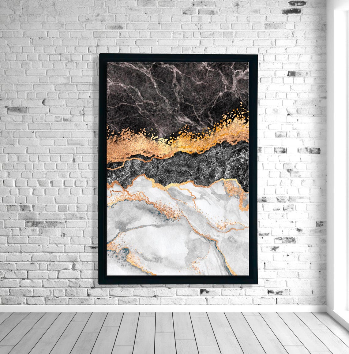 Curated visual reference: Custom Fabric Wall Art With Geometric Patterns For Modern City Reference: Geometric Marble Pattern Wall Art Gold Accent Abstract Modern Texture
