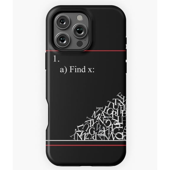 Geometric Math Problem Triangle M4018 Phone Case for iPhone 17 16 15 14 13 12 11 Pro Max