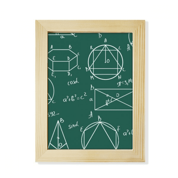 Geometric Mathematical Formula Calculus Desktop Adorn Photo Frame Display Art Painting Wooden