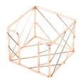 thumbnail image 1 of Geometric Memo Cube Holder, Post Note Dispenser And Desk Organizer, Acrylic Display Box For Home Office, Convenient Storage For Sticky Notes (Gold ,9.8*9.8), 1 of 9