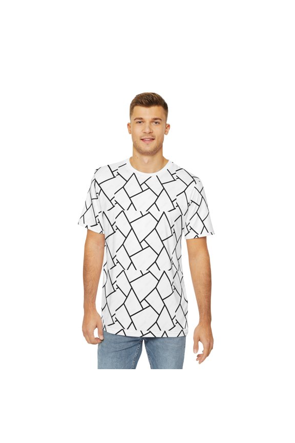 Geometric Men's Polyester Tee (AOP)