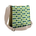 thumbnail image 1 of Geometric Messenger Bag, Vintage Diamond Line, Unisex Cross-body, by Ambesonne, 1 of 2