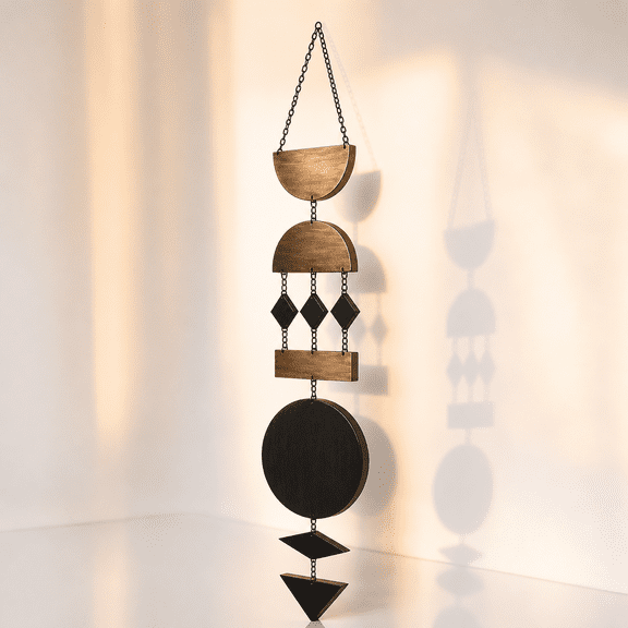 Geometric Metal Hanging Wall Decor