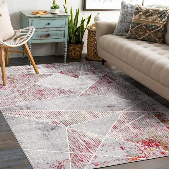 Geometric Modern 5'x7' Multi Area Rug